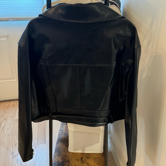 Lioness Staten Black Vegan Motorcycle Buckle Jacket - NWT - Picture 4 of 5